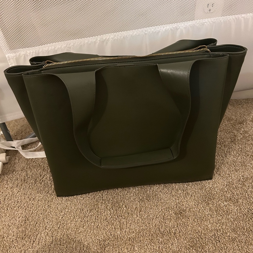 A New Day Green Structured Tote Bag